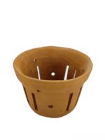 Terracotta-Bucket-Shape-Round-Orchid-Planter-#16722-3x4-Product-Peppyflora-01-b-Moz