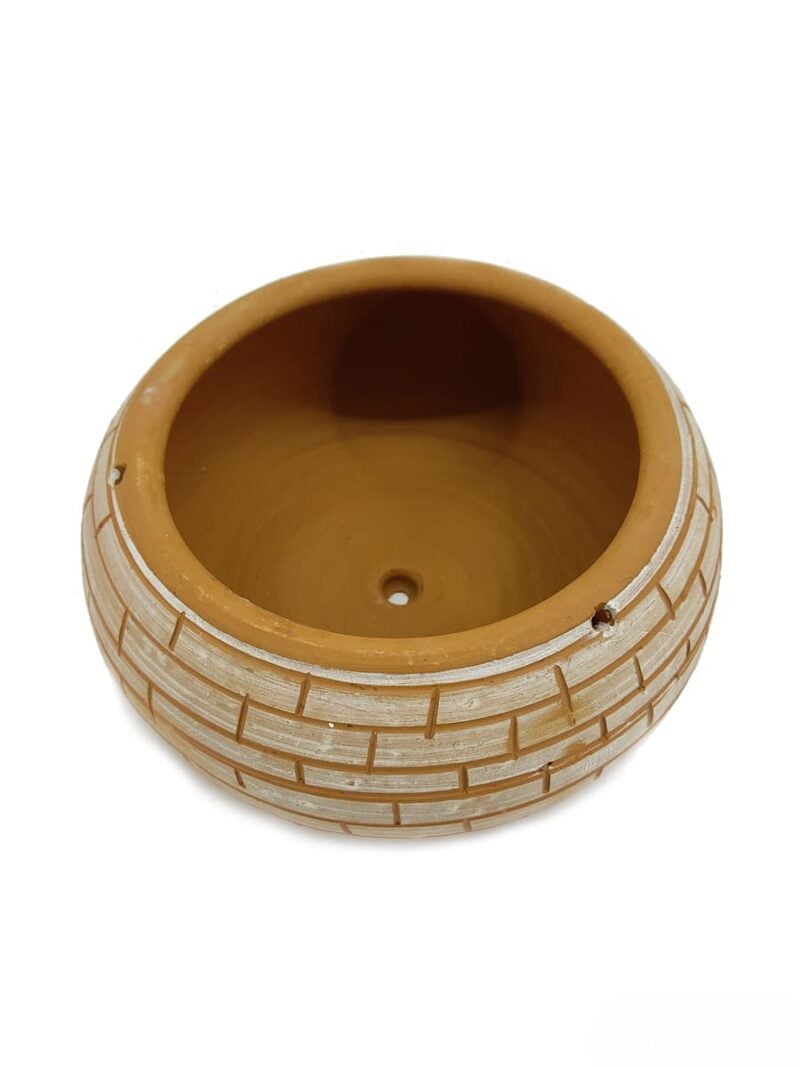 Terracotta-Round-Shape-Stylish-Hanging-Pot-#16810-3x4-Product-Peppyflora-01-b-Moz