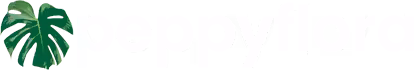 peppyflora logo white